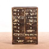 Commode industrielle marron