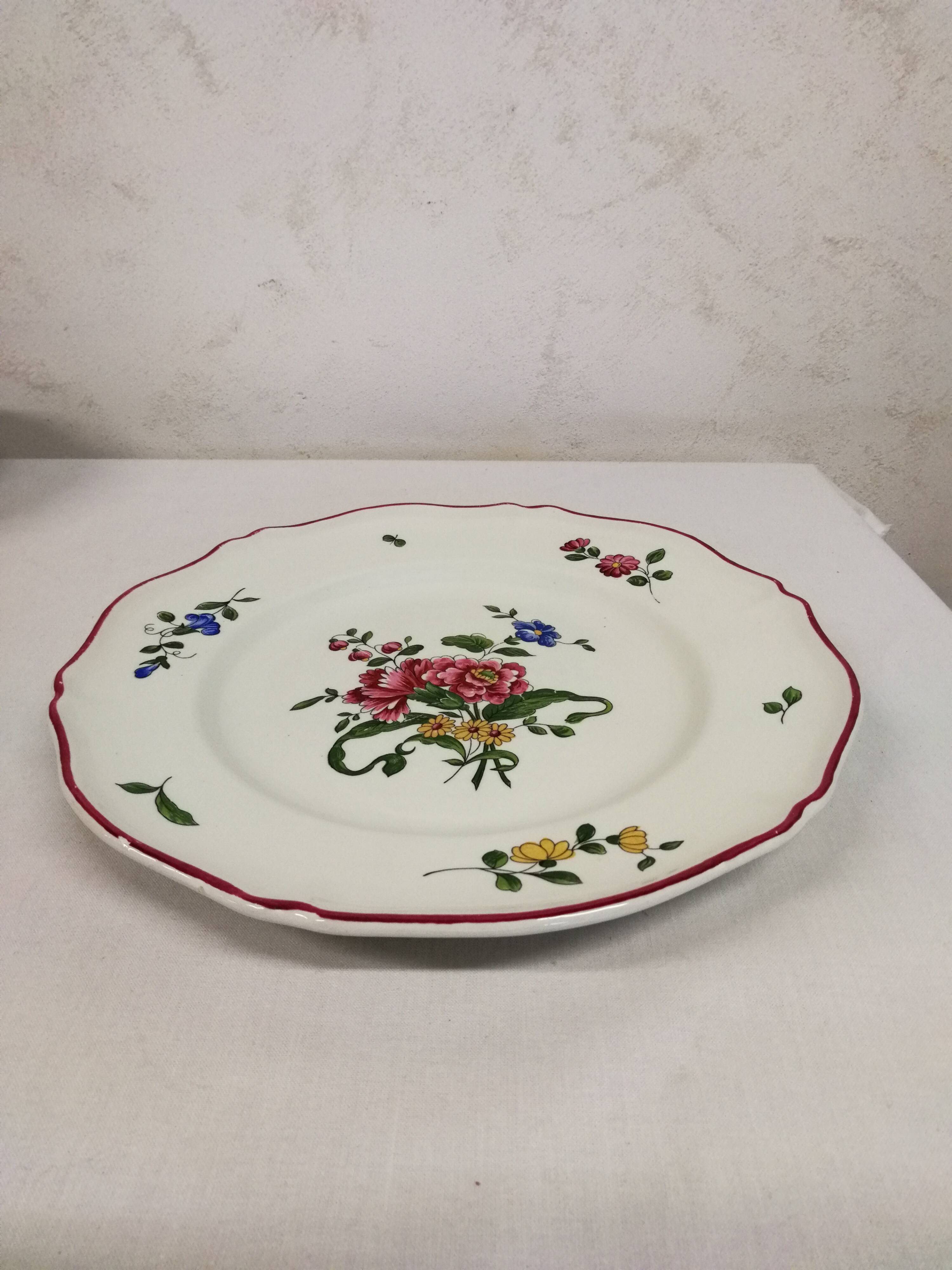 Old Saint Amand Plate Service 1713 France