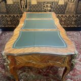 Louis XV style flat desk in marquetry