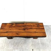 Table basse rectangulaire brutaliste, années 1950