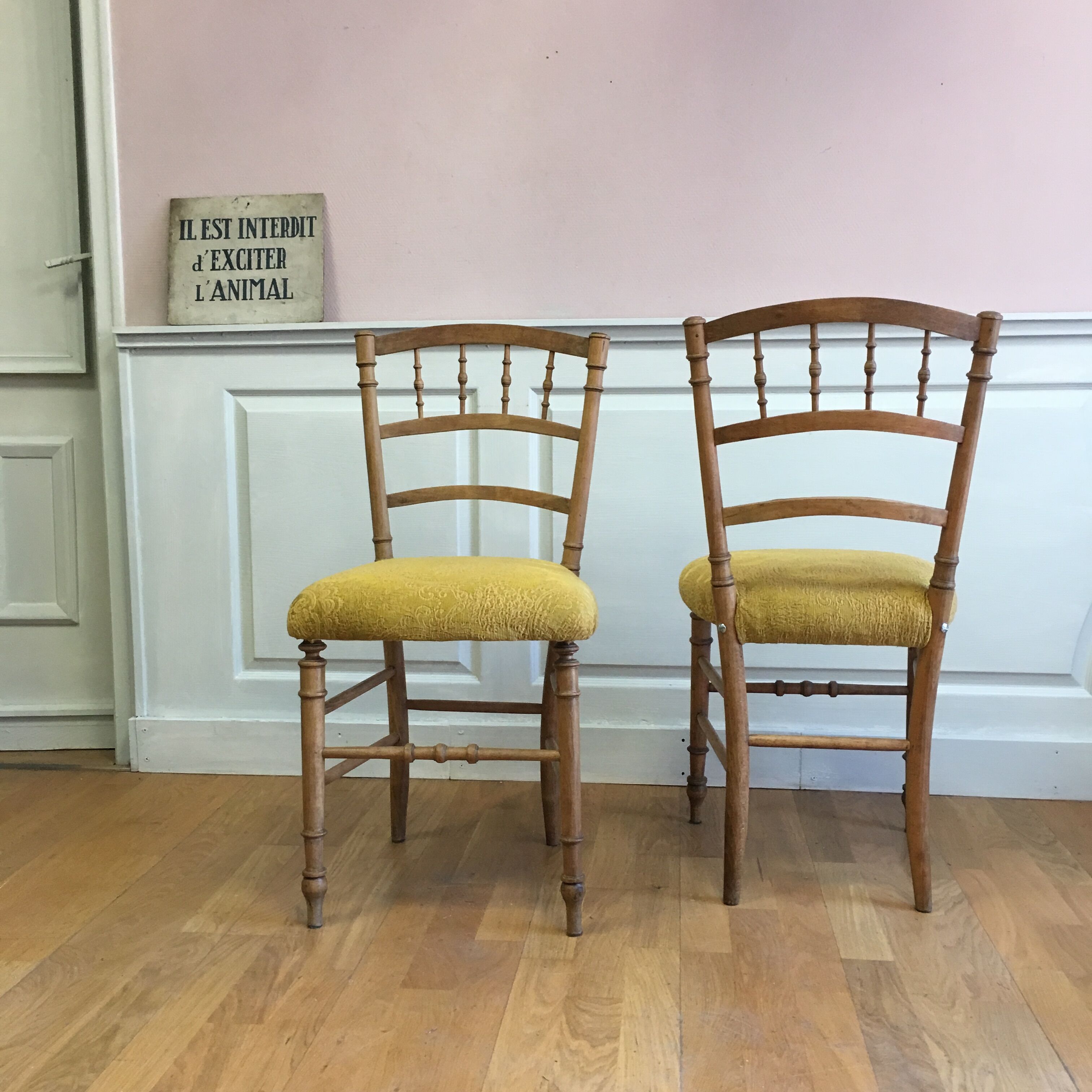 Pair of napoleon iii chairs