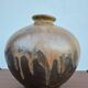 Large flared stoneware vase Art Deco