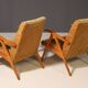 Paire de fauteuils tchécoslovaques, années 1960
