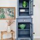 50s display case - small blue dresser