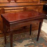Mahogany game table console from the Napoleon III period