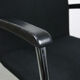 Vintage black fabric bauhaus office chair, 90s