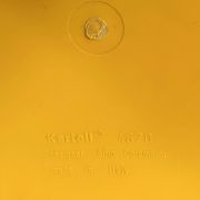 Basket, yellow umbrella stand by Gino Colombini for Kartell, 1970