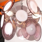 "Space Age" chandelier in Murano glass by Gino Vistosi 1970.