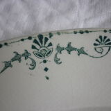 Flat oval faience of gien model Etruscan