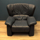 Vintage Italian leather armchair