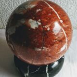 Paper press ball and marble ashtray