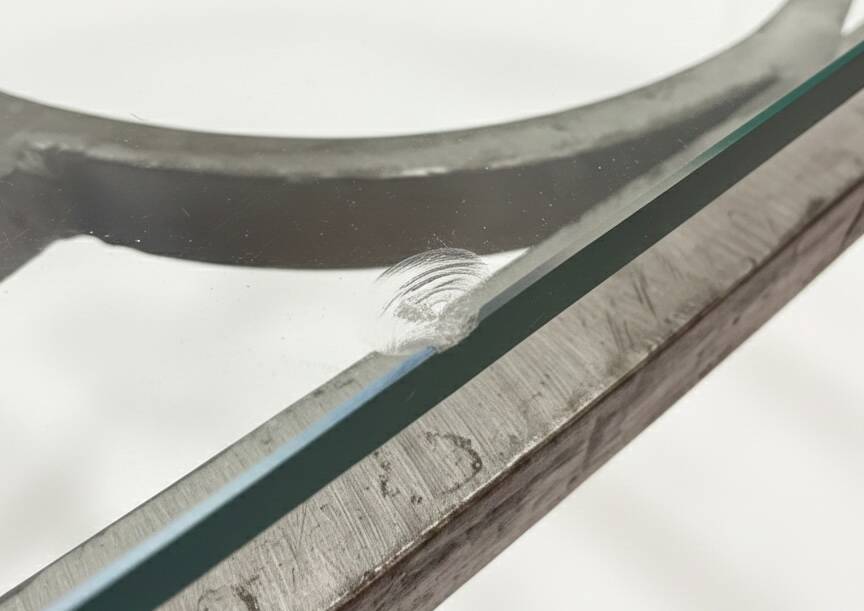 Wrought iron coffee table – Old Parisian balcony railing