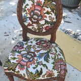 4 chaises médaillon style louis XVl