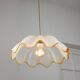 Lampe à suspension italienne du milieu du siècle en verre de Murano et laiton