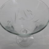 8 verres à pied décor épi