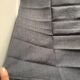 Old embroidered table napkin MA dark grey