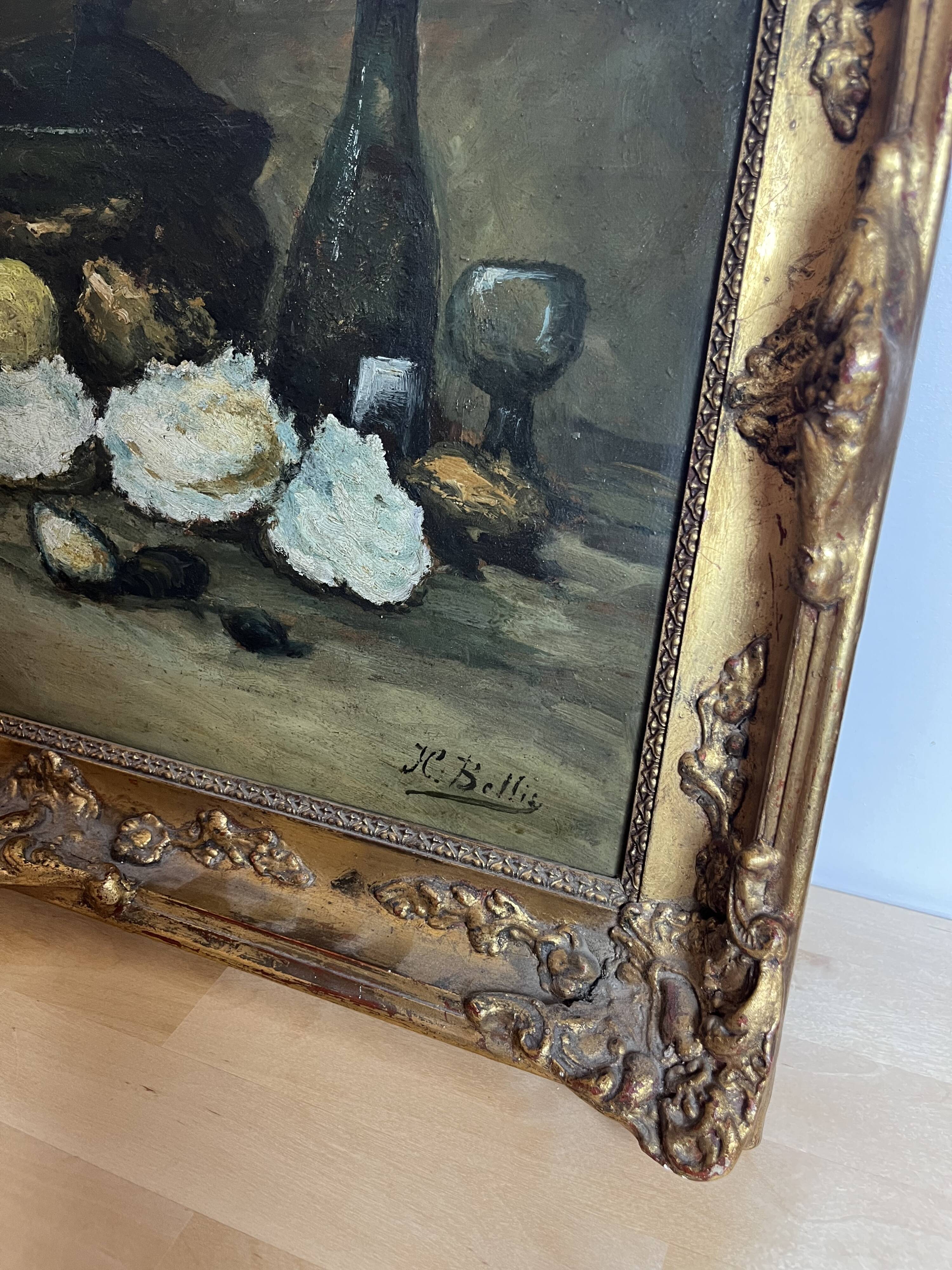 Still life signed Hubert Bellis - Oil painting