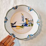 Decorative commemorative plate of the French Revolution 19th century Nevers