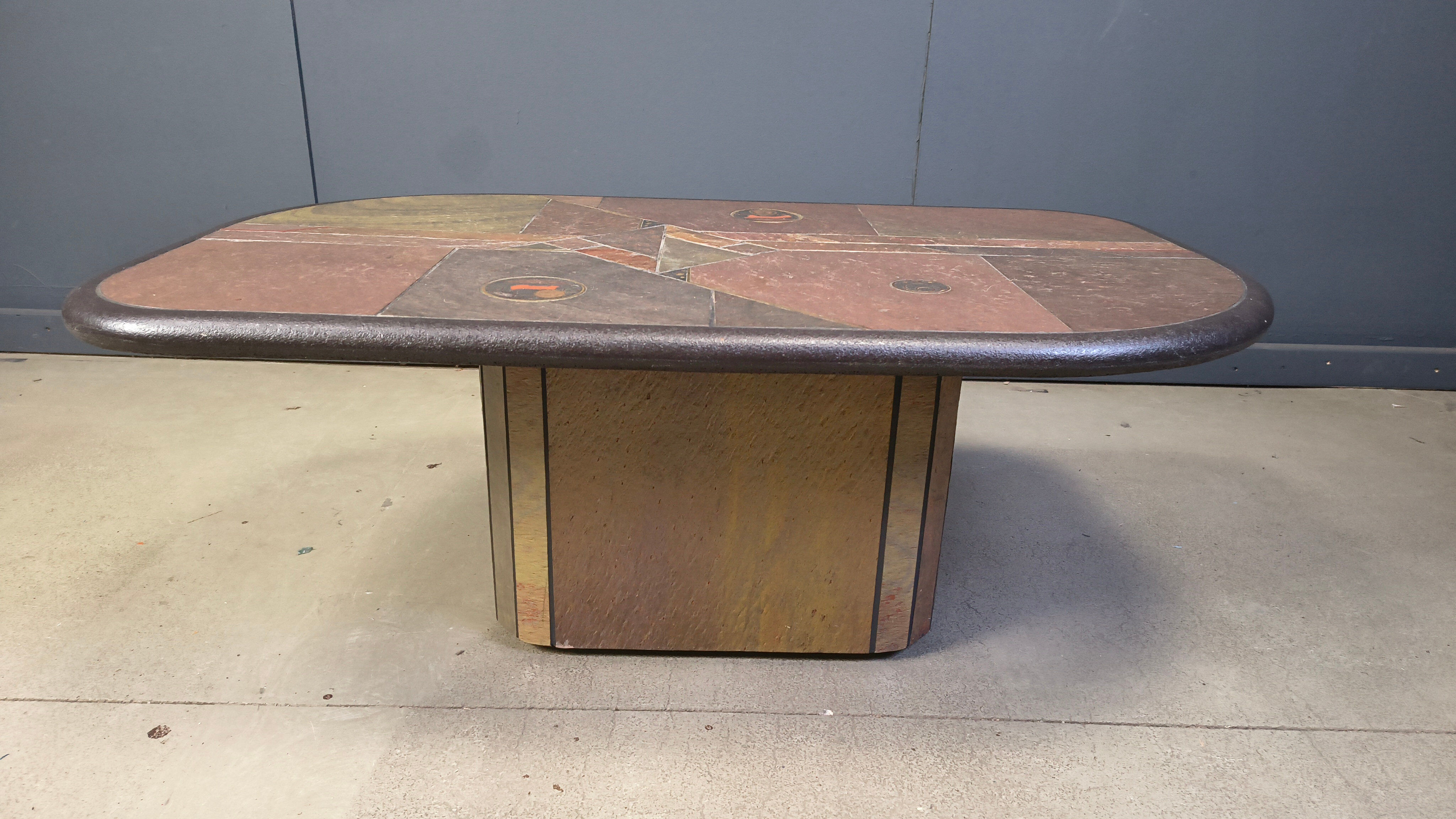 Vintage Paul Kingma style coffee table, 1980s