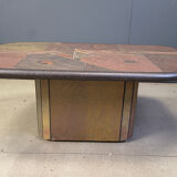 Vintage Paul Kingma style coffee table, 1980s