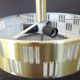 Lustre plafonnier design 1970 verre plexi vintage