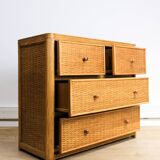 Rattan chest of drawers