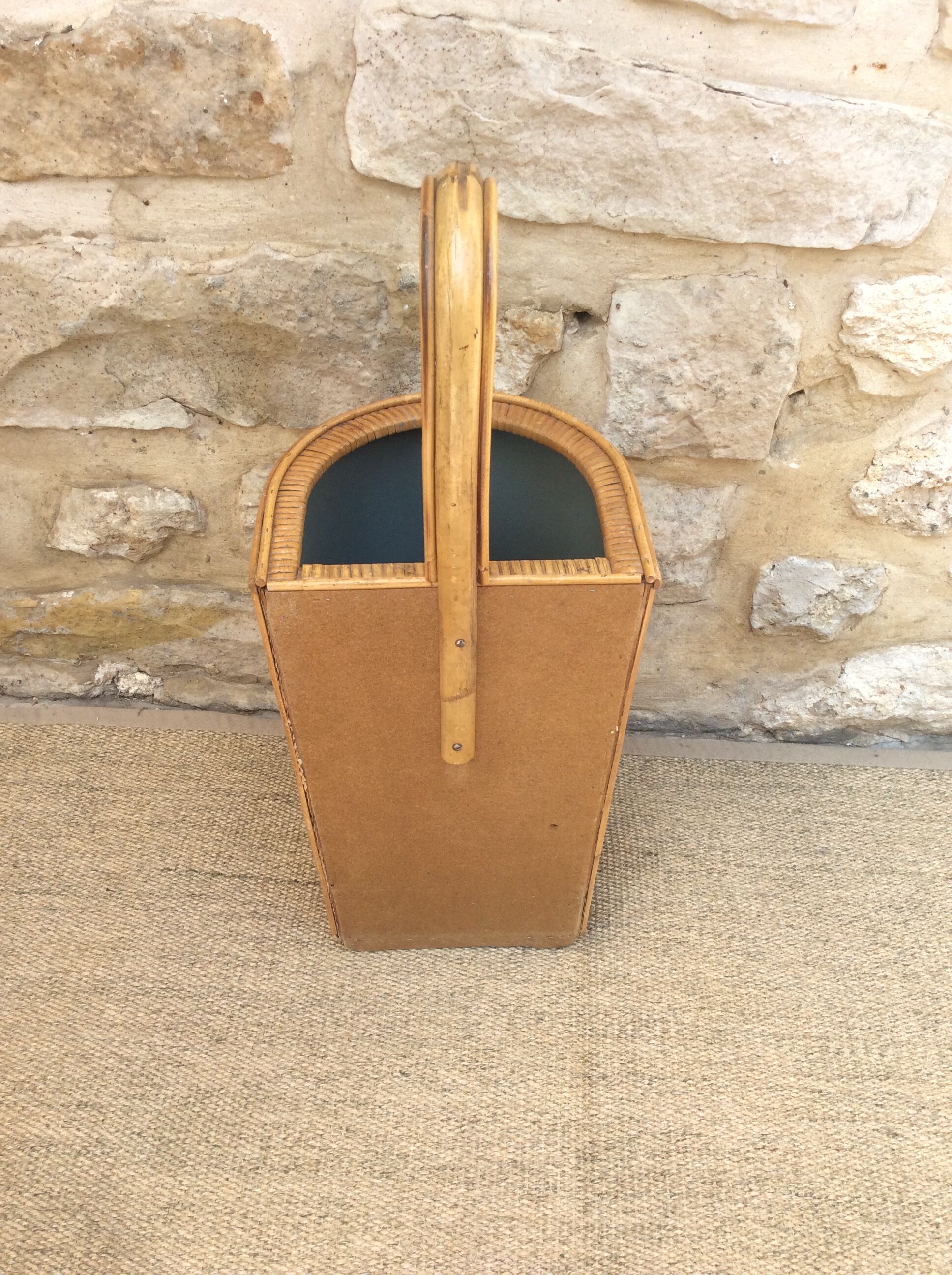 Rattan umbrella holder