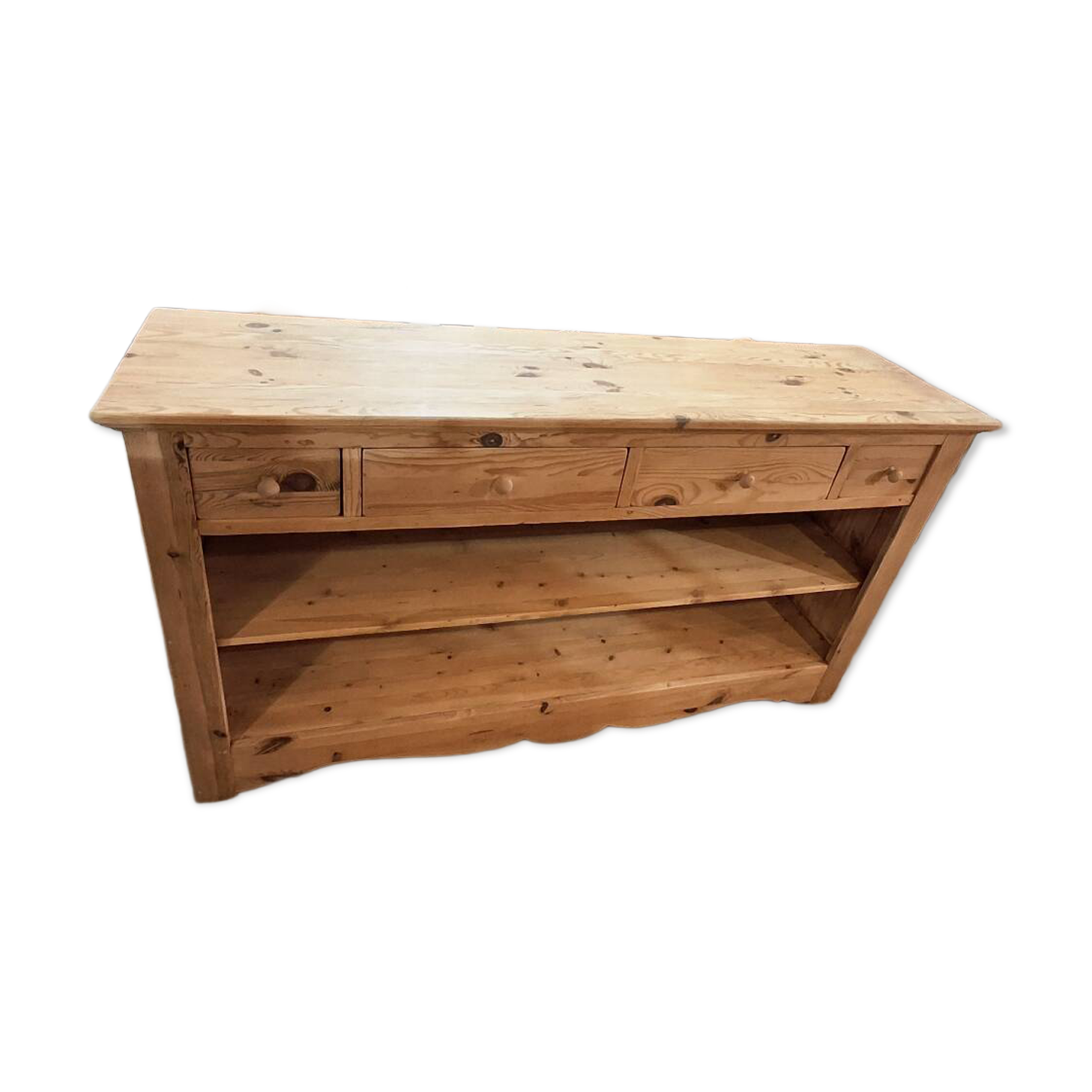 Open buffet in fir wood