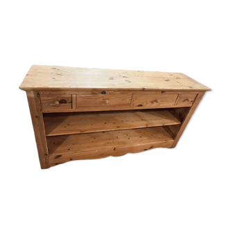 Open buffet in fir wood