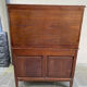 Antique solid wood secretary desk, handcrafted cabinetry.
