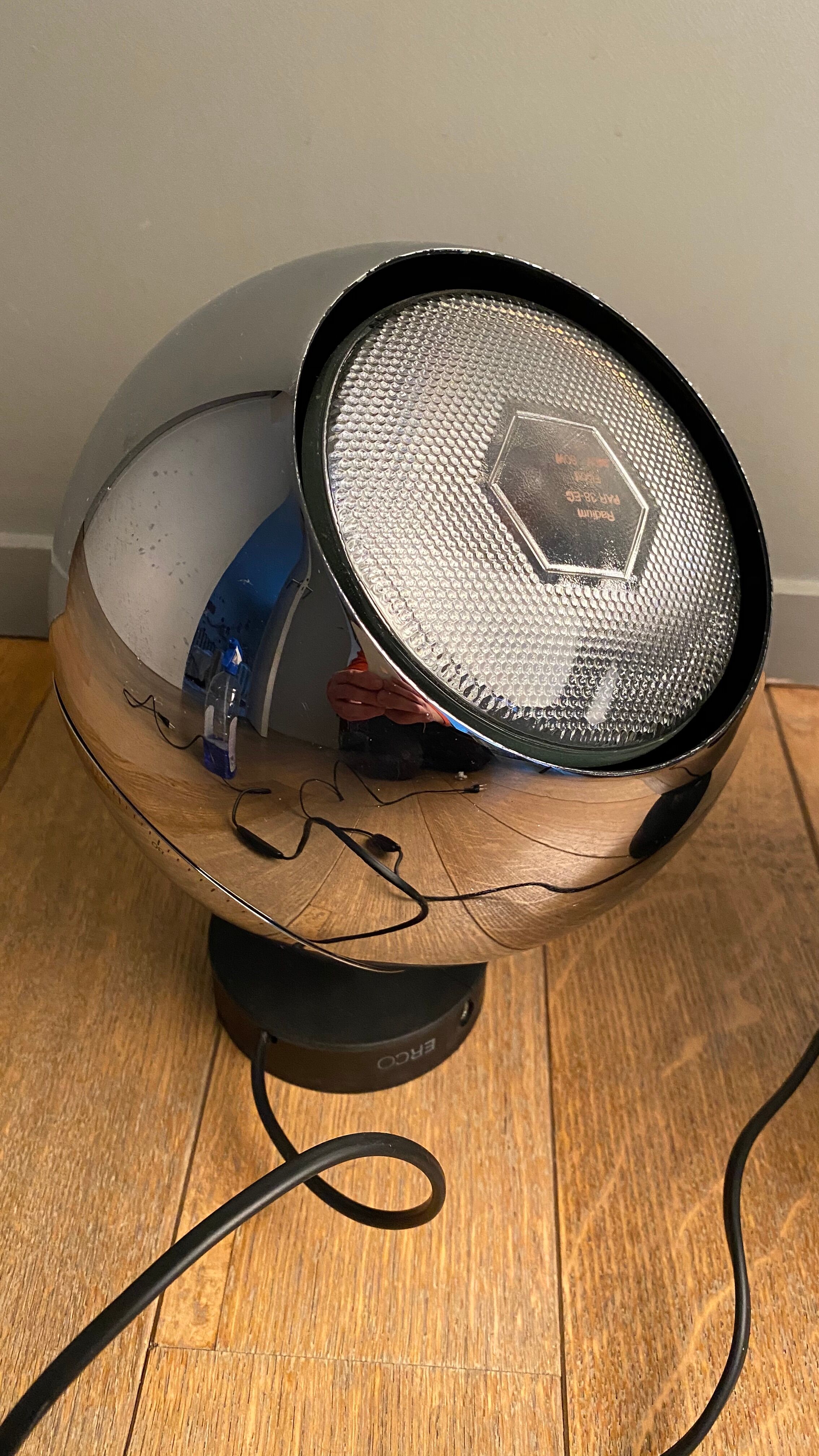 Pair of spherical table lamps circa 1970