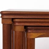 Set of 3 Teak Nesting Tables – 1970s Danish, Mid-Century Modern Design