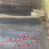 Oil on canvas (1993) by the painter Abel Roy (65x80cm)