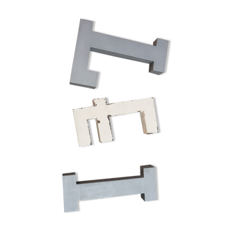 Metal industrial letters