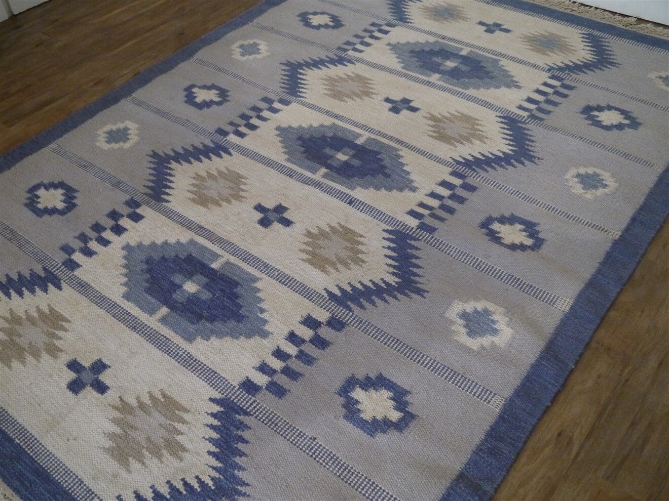 Scandinavian carpet "rolakan" in wool 1960 254x172cm
