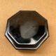 Old luminarc octime opaline noire ashtray made in france vintage