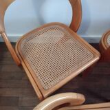 Baumann chairs model gondola in beech and cannage 1970