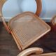 Baumann chairs model gondola in beech and cannage 1970