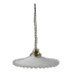 Pendant in serrated opaline early 20th century