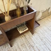 Jardinière années 50 palissandre constructiviste