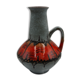 Ceramic vase Fat Lava 1 handle Carstens Germany