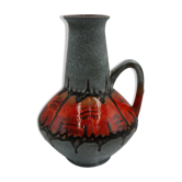 Ceramic vase Fat Lava 1 handle Carstens Germany