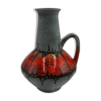 Ceramic vase Fat Lava 1 handle Carstens Germany