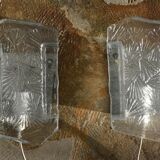 Paire d’appliques de glace verre Nafa