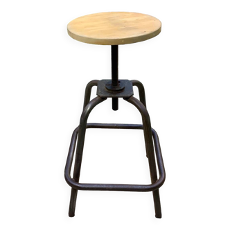 Vintage industrial workshop stool