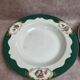 Set of 7 deep plates Digoin Sarreguemines Champagne – Opaque porcelain – Vintage ironstone