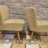 Pair of vintage 1960s cocktail armchairs
