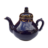 Blue and gold porcelain teapot