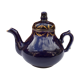 Blue and gold porcelain teapot