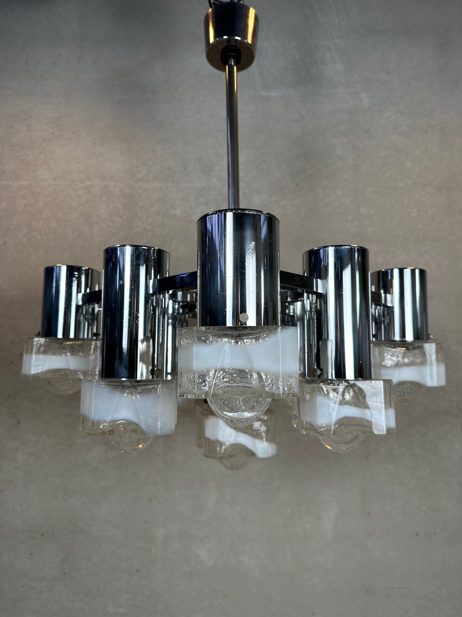 Chandelier vintage de design italien